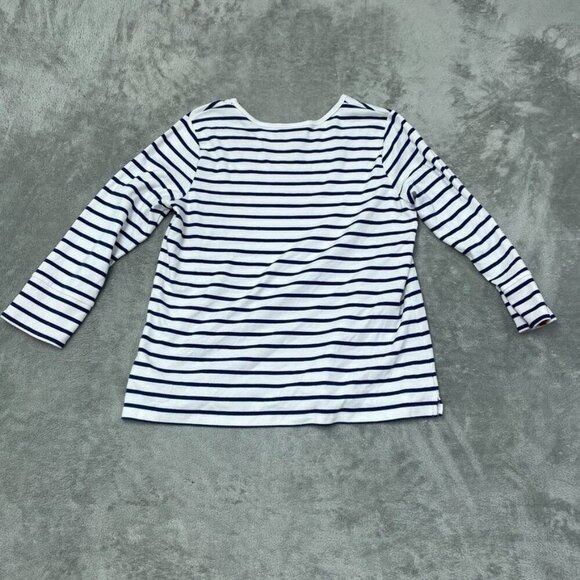 Quacker Factory Womens M Striped American Flag Top 6705 - Picture 6 of 7